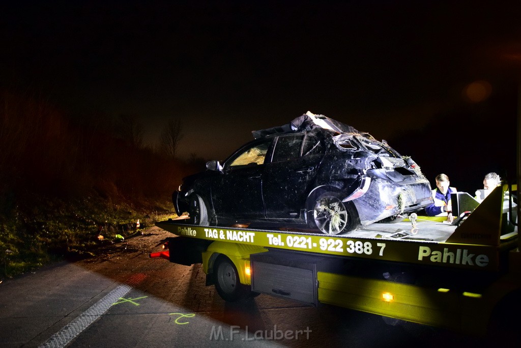 Schwerer VU A 4 Rich Olpe kurz vor AS Koeln Klettenberg P138.JPG - Miklos Laubert